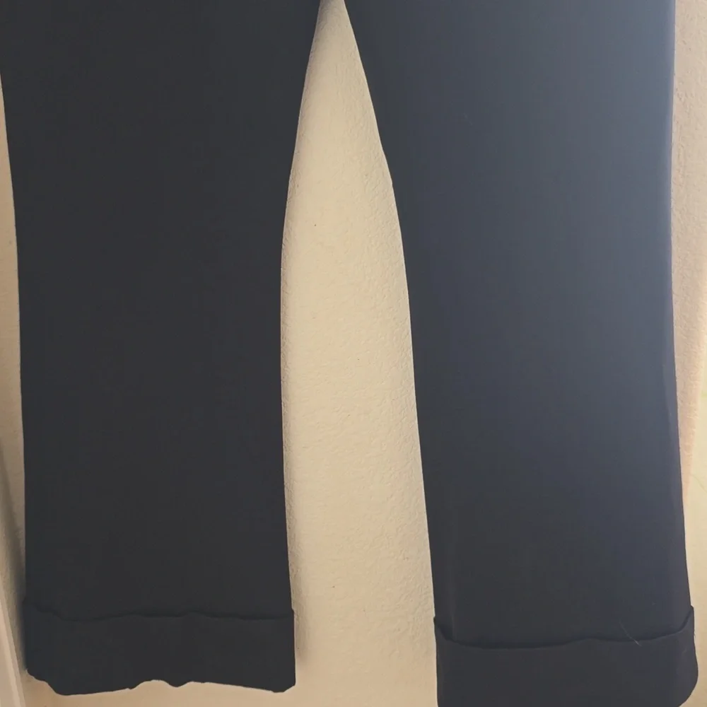 Express Black Dress Pants 7/8 – Front Zip, Flare - Picture 2 of 6